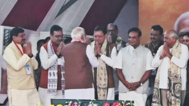 मुख्यमंत्री पुष्कर सिंह धामी पटना (बिहार) में नवनिर्वाचित सरकार के शपथ ग्रहण समारोह में हुए सम्मिलित